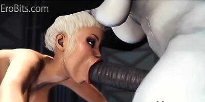Humanoid Futa Robot Fucks Busty Blonde. 3d Futanari Animation