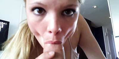 Big-boobed blonde Stella rammed in the doggy style as she likes