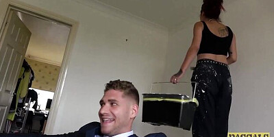 Rocking GF's cum in mouth dirt