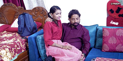 Desi School Damsel 1st Time Porking Flick with Her Tuition Teache