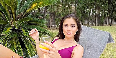Little Caprice And Marcello Bravo In Underwater Blowjob! Caught The Pool Boy Peeping, So I Deepthroated His Big White Cock