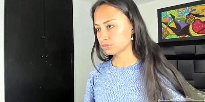 Skinny pretty small tits and hot big ass latina teen