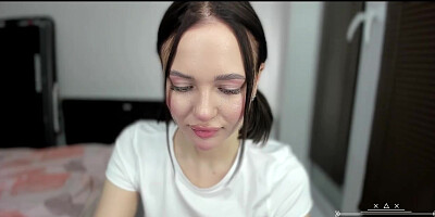 Petite skinny small tits brunette teen webcam babe