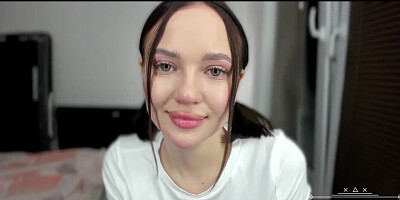 Petite skinny small tits brunette teen webcam babe