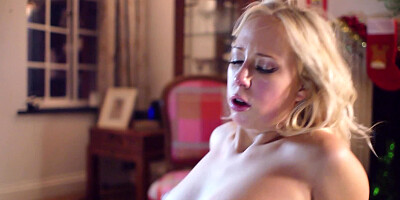 Carla Cox fucked anally in front of the Christmas tree