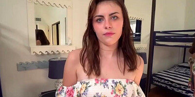 Aesthetic chick with small tits Selina Bentz fucked in the missionary pose