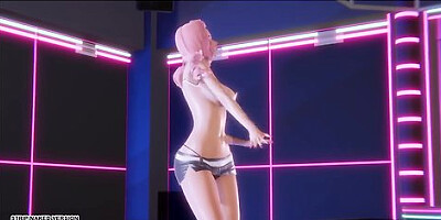 [mmd] Kara - Cupid Seraphine Sexy Kpop Dance 4k League Of Legends Kda Korean Dance