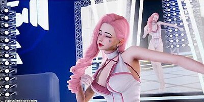 [mmd] U Go Girl Seraphine Sexy Kpop Dance League Of Legends Uncensored Hentai 4k 60fps