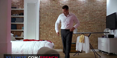 Blowjob scene with impressive Clea Gaultier from French Girls At Work