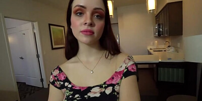 Small-tit angel Aliya Brynn jumps on a big black boner