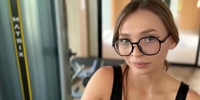 Lily Cute - Cute Fitness Trainer's First Session Gets Wild f