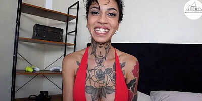 You get Seduced by Gorgeous Busty Black Roommate Ravyn Alexa