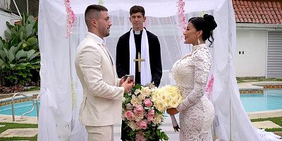 Priest Fucks His Bride on Their Wedding Day in the Bathroom - Mariana Martix