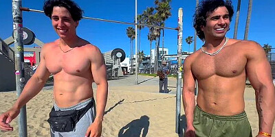 Beach Workout Becomes Threesome