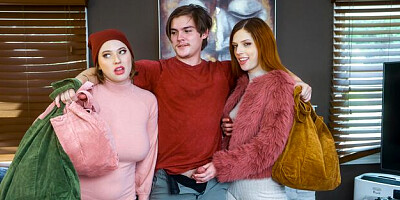 Riley and Scarlett's natural tits video