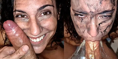 Extreme Deepthroat Piss Humiliation
