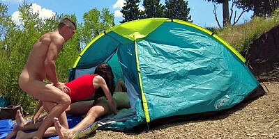 Group Encounter in Tent with Creampie