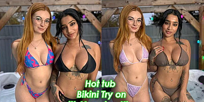 Hot Tub Bikini Try-On