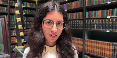 Nerdy Girl in Glasses Prefers Sex to Books