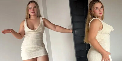 Stepmother in Short Dress: Creampie Anal Scenes
