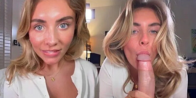 POV Blowjob and Cowgirl with Deepthroat