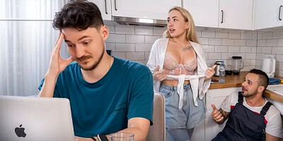 Wife's plumber role-play satisfies her needs