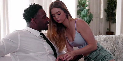 Petite Babysitter in Interracial Hardcore