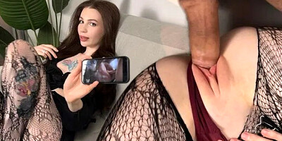 Brunette Petite POV Missionary Fingering Cumshot