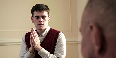 SPANK MY BITCH UP! Altar boy in trouble!