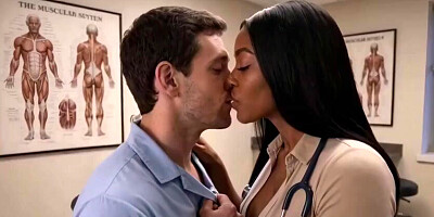 Fat Knockers Nurse Pounds Her Pal's Ex on the Check-up Table [Ai Generated]