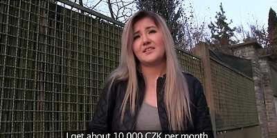 Painfully Cute Blonde Teen Gets Creamy Horny Having Sex Outdoors