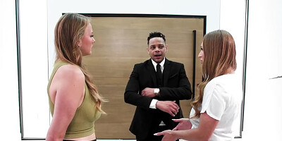 FFM threesome with hot blondes - Skylar Snow & Jasmine Daze