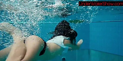 Sexy Cute Beauty Alla Swims In The Swimming Pool