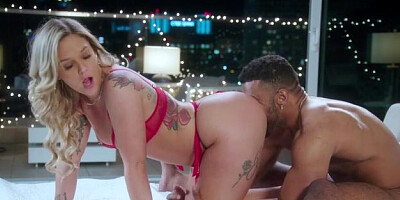 BLACKED: Blonde Kali Rose rimjob
