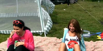 Summer partying and fucking with Russian college girls