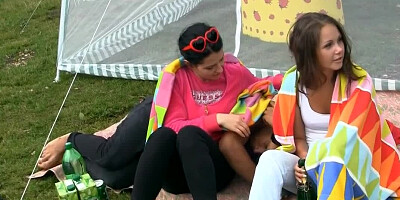 Summer partying and fucking with Russian college girls