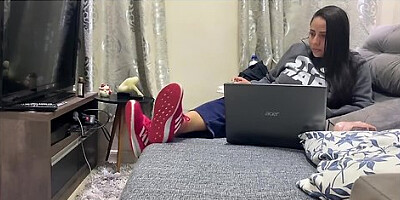 Goddess Kiffa Real Life Mrpine1 - Kiffa Ignores Foot Slave While He Licks Her Sneakers Clean - Foot