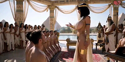 The Goddess Picks Guards with Her Honeypot (AI-generated)
