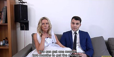 Debt Collector Tracks Down Sexy Bride And They Have Affair