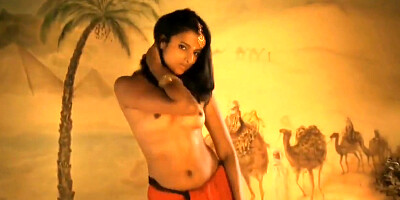 Sumptuous Indian honey dancing outdoor