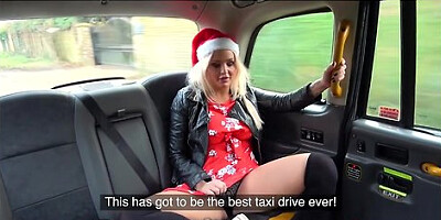 Festive Taxi Fuck And Facial Finish For Busty Blonde