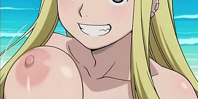Winry Rockbell Nudism At The Beach (source: Pinku Ai)