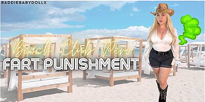 Beach Club Perv Fart Punishment