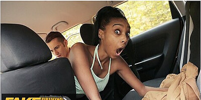 Ebony Brit Gets Stuck And Fucked