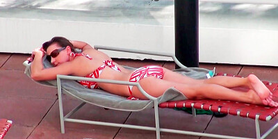 Adorable thing is getting her pussy pounded by a dick