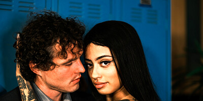 Nerdy brunette chick Nina Pink is fucked by a dirty professor