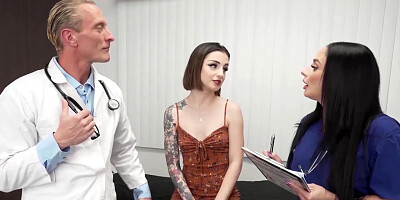 A petite inked girl Stevie Moon wants to get creampied