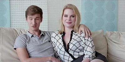 Blond Wife Fucks A Stud In Front Of Her Loser Husband