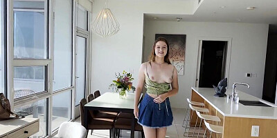Slutty teen with huge curves gets banged savagely