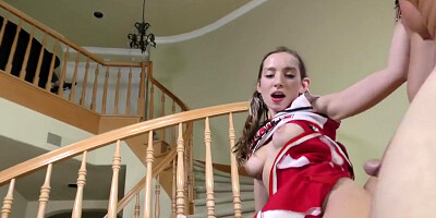 Cheerleader Uniforms Arent Meant For Panties, And She Knows It Better Than Anyone With Bailey Base And Jerry Kovak
